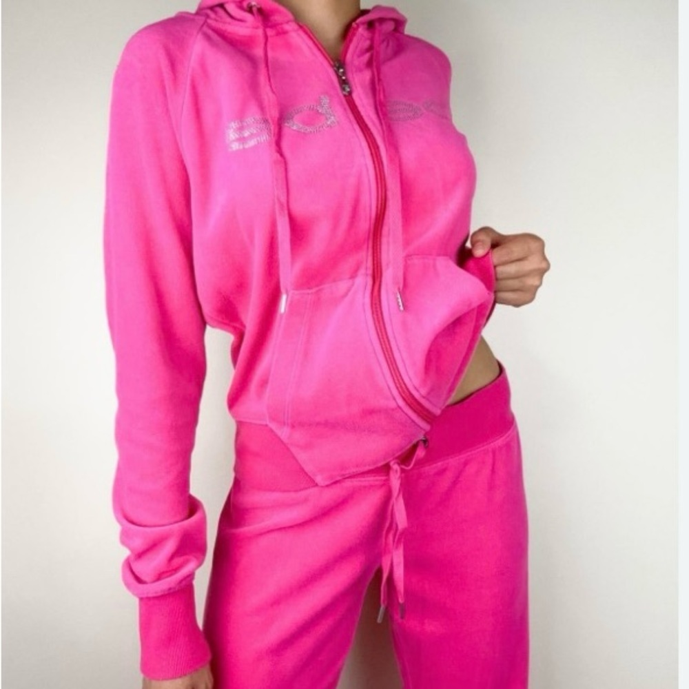 bebe Vibrant Pink Hoodie